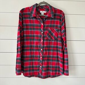 Women’s Vineyard Vines Tartan Plaid Shirt, size 14